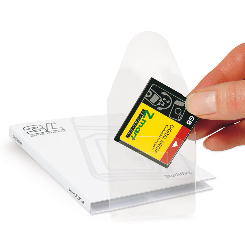 Self-Adhesive Memory Card Pockets
