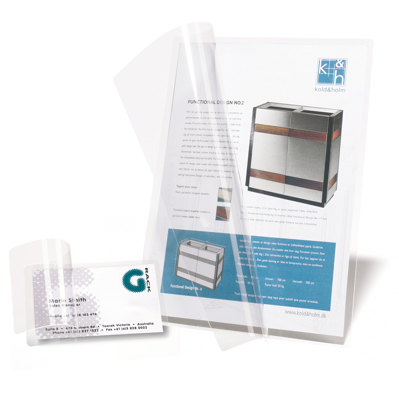 3L Pouches Self-Laminating Cards Handi-pouch 66x100mm Pack 100 Ref 11024